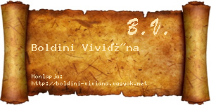 Boldini Viviána névjegykártya